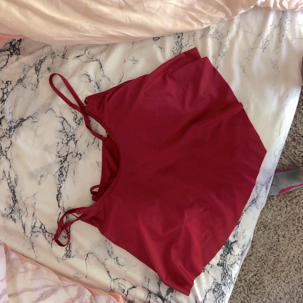 SOLD Rose’ gal flowy swim top - Picture 1 of 6